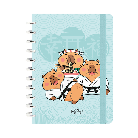 Caderno Discos Formato A4 - Capivara Japan
