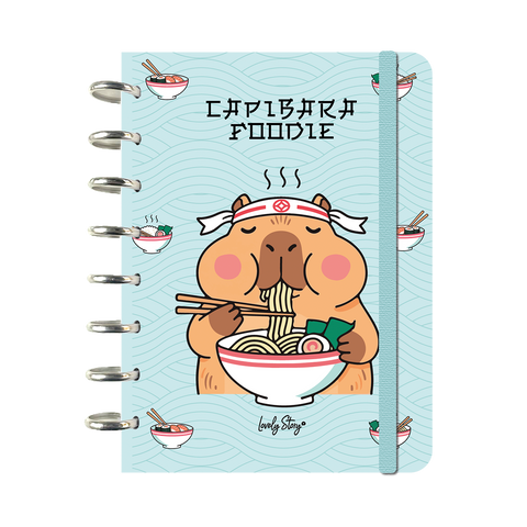 Caderno Discos Formato A5 - Capivara Japan