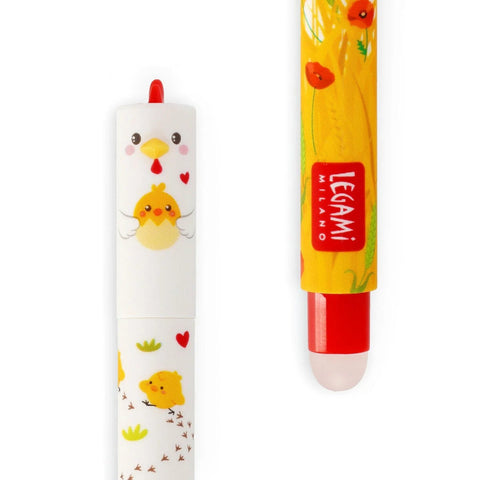 Caneta Apagar - Galinha Cor Vermelho