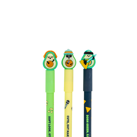 Conjunto 3 Canetas Apagar Bo-Bo - Abacate