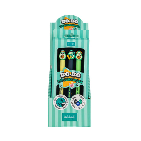 Conjunto 3 Canetas Apagar Bo-Bo - Abacate