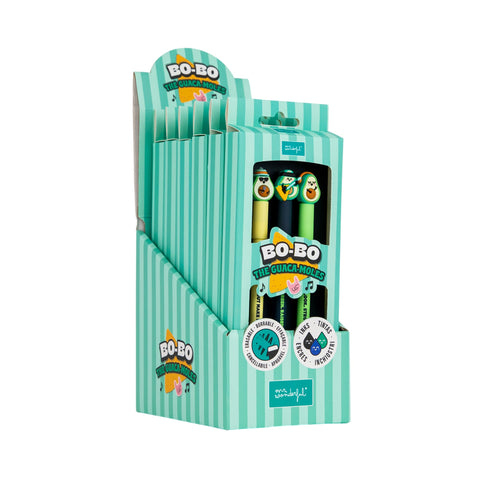 Conjunto 3 Canetas Apagar Bo-Bo - Abacate