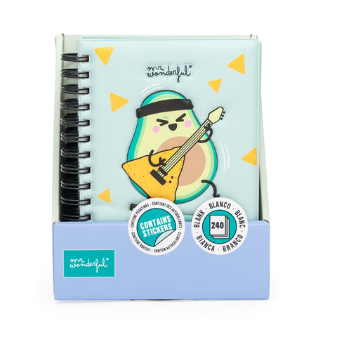 Caderno Formato A5 Com Squishy - Abacate
