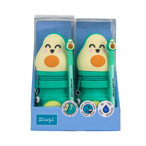 Estojo Silicone Com Bo-Bo - Abacate