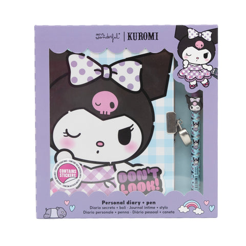 Diário Secreto Com Caneta - Kuromi