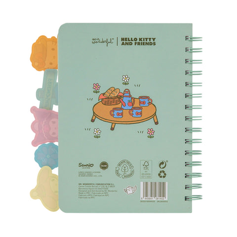 Caderno Formato A5 Com Separadores - Hello Kitty