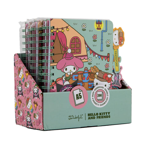 Caderno Formato A5 Com Separadores - Hello Kitty