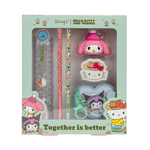 Conjunto Papelaria - Hello Kitty & Friends