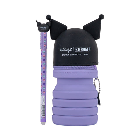 Estojo Silicone Com Bo-Bo - Kuromi