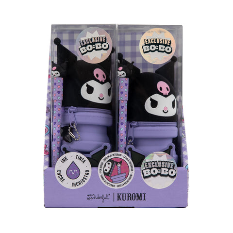 Estojo Silicone Com Bo-Bo - Kuromi