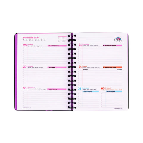 Agenda Semanal 2027 M - Kuromi