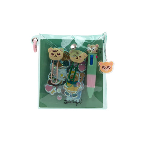 Conjunto Decoração Agenda - Urso
