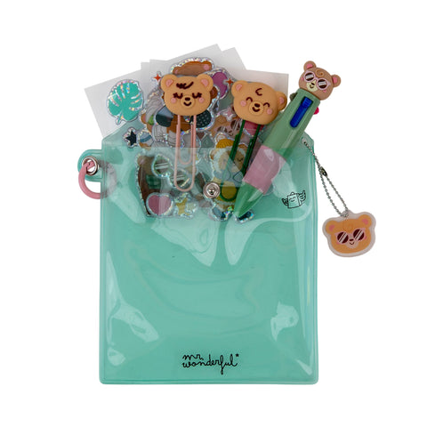 Conjunto Decoração Agenda - Urso