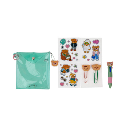 Conjunto Decoração Agenda - Urso