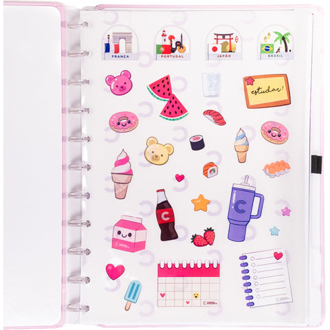 Caderno Inteligente Grande Pink Cooler