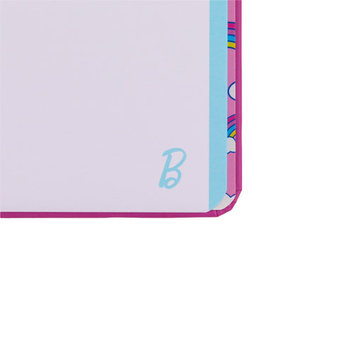 Caderno Formato A5 Com Squishy - Arco-Íris Barbie