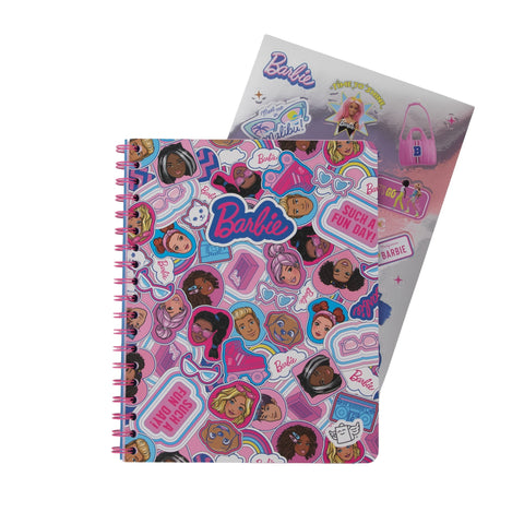 Caderno Formato A5 Espiral - Barbie