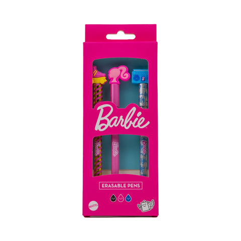 Conjunto 3 Canetas Apagar - Cool Barbie