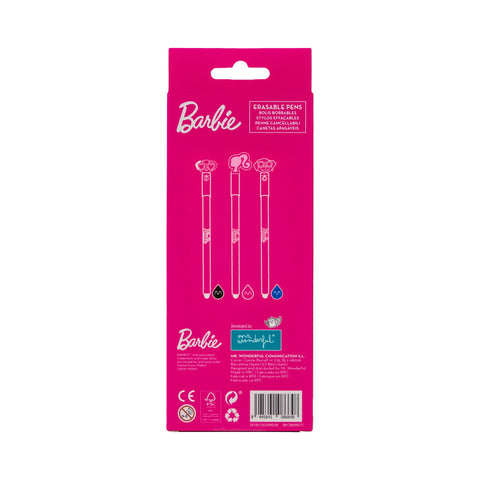 Conjunto 3 Canetas Apagar - Doggies Barbie