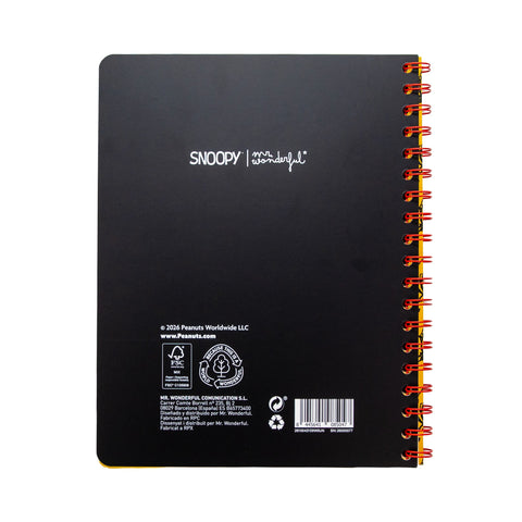 Caderno Formato A5 - Snoopy