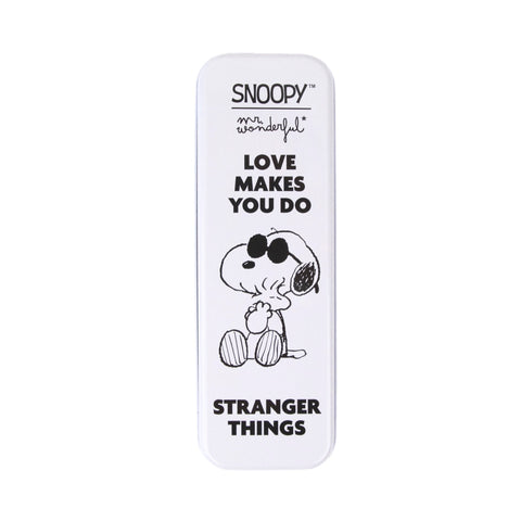 Estojo Metálico + 3 Canetas - Snoopy