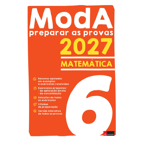 Moda Preparar As Provas 2027 Matemática 6.º Ano de Nuno Valério; Carla Faneco
