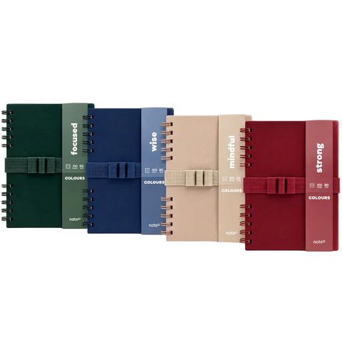 Caderno Espiral A5 com Elástico Pautado Colours Strong Note!