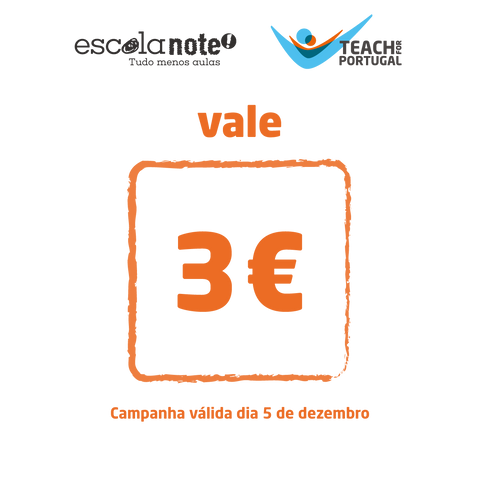 Vale Solidário 3€ - Teach for Portugal